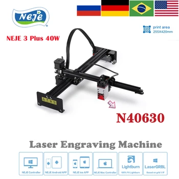NEJE 3 Plus N40630 40W CNC Laser Cutter Laser Rytec Bluetooth Router 3D Tlačiarne Dreva Rezné Nástroje APP Riadenie Lightburn