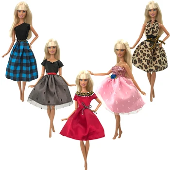 NK Úradný 5 Ks Mini Šaty pre Bábiku Barbie Oblečenie Princess Zoznamka Krátke Sukne Denné Oblečenie Móda 1/6 Bábika Príslušenstvo