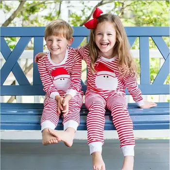 Novonarodené Dieťa, Dievča, Chlapec, VIANOČNÉ Oblečenie Jumpsuit Móda Jeseň Roku 2019 Vianočné Prekladané Bavlna Cartoon Romper Prúžok Oblečenie 0-18 M