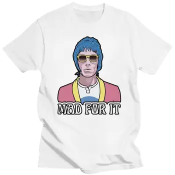 Nové 100% Bavlny O-krku vytlačené T-shirt T Shirt Liam Gallagher Šialený Na To, Fashion Tričko 100% Bavlna
