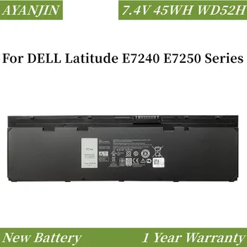 Nové 7.4 V 45WH WD52H Notebook Batéria Pre DELL Latitude E7240 E7250 Série W57CV 0W57CV GVD76 VFV59 7.6 V 52WH