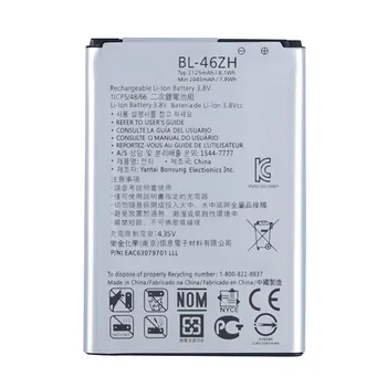Nové Originálne batérie BL-46ZH Batéria pre LG K7 K8 Hold 5 AS330 K332 K350N K371 K373 K8V K89 LS675 LS675 M1 M1V MS330 US375 X210