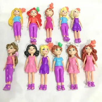 Nové Zmiešané 3ks/set Roztomilé Polly Vrecká Dievča Bábiku Údaje princezná hračky Limitovanej Kolekcie bábika pre Deti Narodeninám