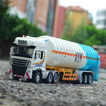 Nový produkt hot-predaj zliatiny Tanker truck model,1:50 Tanker truck prepravca hračka,dobiehajúci vpred,doprava zdarma