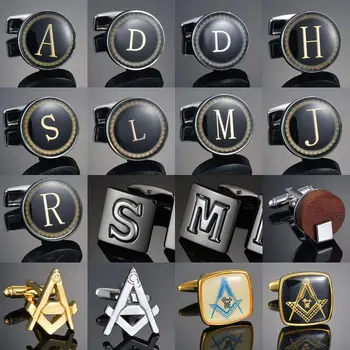 Nový Príchod Módne Písmeno A-Z manžetové gombíky anglickej abecedy manžetové Luxusné Tričko Mužov Kúzlo, manžetové gombíky, Veľkoobchod