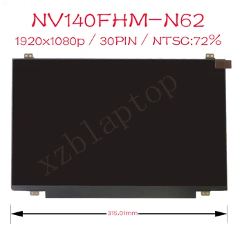 NV140FHM N62 V8.0 00NY446 LCD Displej Pre BOE0718 LED Panel Displeja 1920x1080 IPS eDP 30 Kolíky Matice NV140FHM-N62 14,0