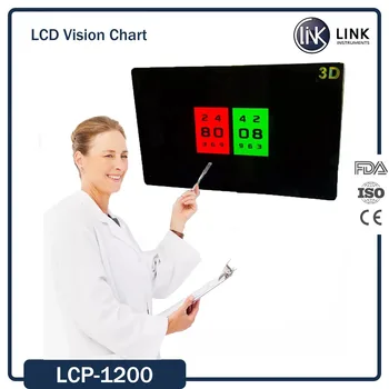 Oftalmologické LCD zrakovej Ostrosti Videnia Graf Optické Testovanie Monitor Oko Testovanie Graf LCP-1200