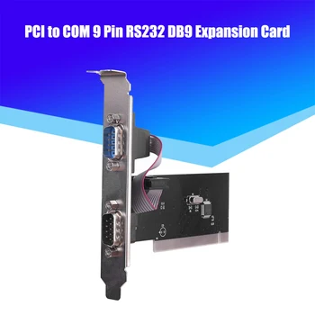 PCI Sériový Port Konektory Karty PCI na KOM 9 Pin RS232 Rozhranie DB9 Ploche Priemyselnej Kontroly Počítača, Adaptér rozširujúce Karty