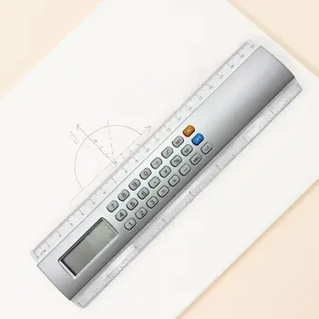 Pravítko, Kalkulačka Multifunkčné Počítanie 20 cm Mini Osobnosti 8 Číslic Vreckový Kalkulačka Pravítko Vrecku Veľkosť Kalkulačka Pravítko