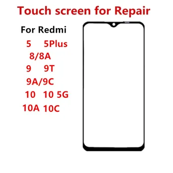 Predné Sklo Pre Xiao Redmi 10 5G 10C 5 Plus 8 8A 9 9C 9A 9T Dotykový Displej LCD Displeji Sa Panel Kryt Opravu, výmenu Súčiastok