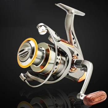 Profesionálne Spinning Fishing Cievky 13BB Fishing Cievky Drevené Handshake 1000-7000 Série Metal Spining Fishing Cievky Kolesá