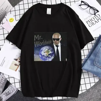 Pán celom Svete Grafické 2022 Leto-Krátke rukávy Tenká Bavlna Dizajn Príležitostné Voľné Muži T-shirt Nadrozmerné Americké Zábavné Vytlačiť