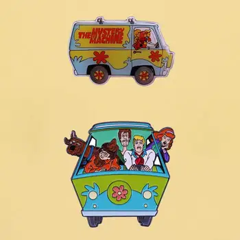 Roztomilý Minibus Cartoon Brošňa Tvorivosti Anime Smalt Kolíky Módne Kovové Odznaky, Zbieranie Deti Boutique Darček