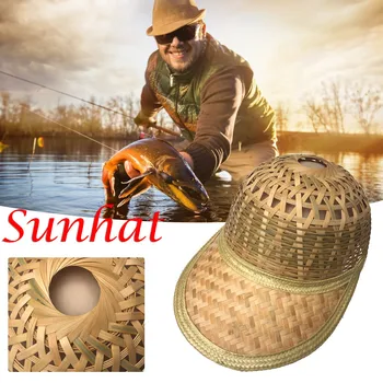 Rybársky Klobúk Bambusu Tkané Priedušná šiltovku Ručné Slnko Ochranné Klobúk Vonkajšie Rybárske Spp Ručné módne