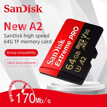 SanDisk Pôvodné TF Karty Micro SD Extreme Pro Pamäťovú Kartu U3 100MB/s 32 GB, 64 GB 128 gb kapacitou 256 GB Fotoaparát Telefónu 4K Video Nahrávanie