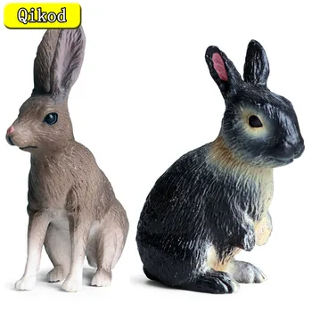 Simulácia wild animal model detí plastové hračky ozdoby nové mini zvierat králik model ručne vyrábané dekorácie