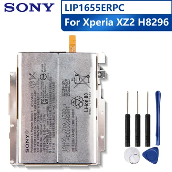 Sony Originálne Náhradné Batérie Telefónu SONY Xperia XZ2 H8296 LIP1655ERPC Autentické Nabíjateľná Batéria 3180mAh