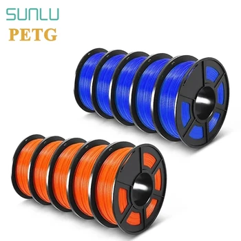 SUNLU PETG 1.75 MM 1 KG 10Rolls 3D Vlákna Tlačiareň Vlákna Dobrú Húževnatosť Vysoká Pevnosť Non-Jedovaté Č Bublina Eco-Friendly