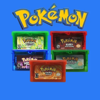 Séria Pokemon NDSL GB VOP GBM GBA SP anglickom Jazyku Video Hra s Tonerom Konzoly Karty Klasické Hry Zbierať Farebné Verzie