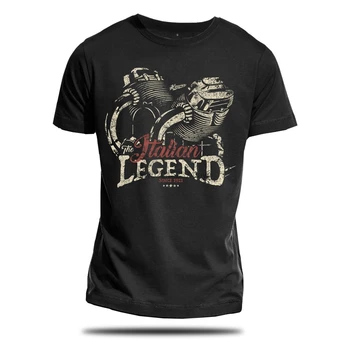 Talianska Legenda T Shirt Mens Graphic Tee Motocykel Motorku, Moto Guzzi Motorrad California V11 V7 Himora