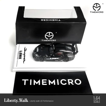 TimeMicro 1:64 Toyota Supra LB Práce LBWK Black Model Auta