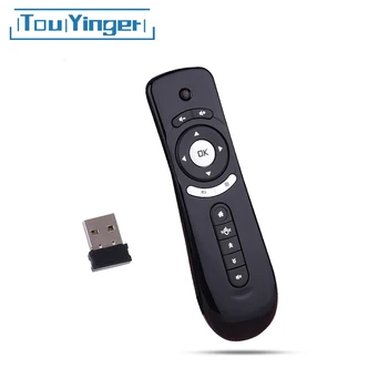 Touyinger T2 Lietať Vzduchom Myši 2.4 G Bezdrôtové Diaľkové Vstavaný 6 Os pre PC Android Tv Box, Android Projektor Snímanie Pohybu Hráčov