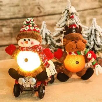Vianočné Bábika Led Svetlo Svietiť, Santa Claus Snehuliak Elk Bábika Decoratio Pre Domáce Cristmas Ornament Vianoce Navidad Natal 2023 Nový Rok