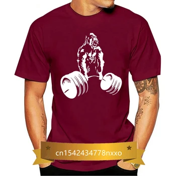 Vtipné Gorila Moc Zdvihákov Gym Fitness Weight Training T Shirt Nové Logo Tee