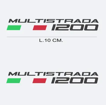 Vulturbike 1 Paar Aufkleber Ducati Multistrada 1200 (Graphite Metallic)