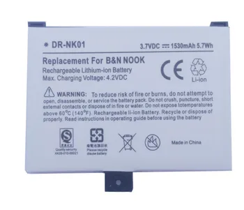 Vysokokvalitné batérie značky DR-NK01 batériu IBA PRE BARNES UŠĽACHTILÝ 005 BNRV100 BNRZ100 N00K BNRB1530 BNRB454261