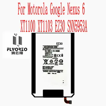 Vysoká Kvalita 3220mAh EZ30 Batérie Pre Motorola, Google Nexus 6 XT1100 XT1103 EZ30 SNN5953A Mobilný Telefón