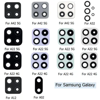 Zadná Kamera, Sklenený Objektív Pre Samsung Galaxy A42 A32 A12 A02 4G 5G Zadná Kamera Kryt S Samolepiace Nálepky na Opravu Dielov