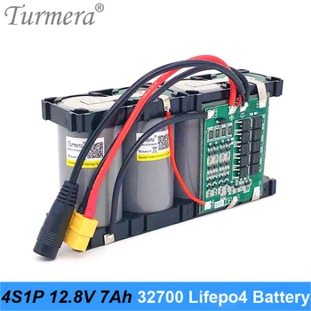 Аккумулятор Turmera 32700 Lifepo4 4S2P 12,8 V 14Ah с 4S 40A сбалансированные BMS для электрической лодки и бесперебойного питани