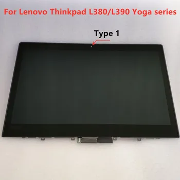 13.3 Palcový FHD LP133WF4 SPA5 NV133FHM-N5A M133NWF4 R3 LCD Displej S montážou Rámu Pre Lenovo Thinkpad L380 L390 Jogy