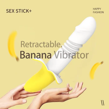 Banán Sexuálne Hračky Pre Ženy Teleskopická Sex Stroj Vaginálne G-Spot Stimulácia Dildo Vibrátor Dospelé Samice Produkty