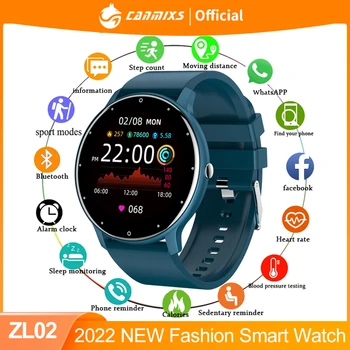 CanMixs 2022 Smart Hodinky ženy Srdcovej frekvencie, Krvného Tlaku Športové Hodinky pre Mužov, Ženy, Nepremokavé Fitness Smartwatch