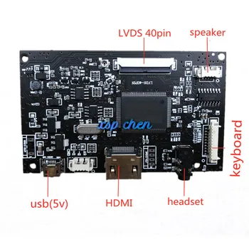 HDMI+Audio 40pin LCD Ovládač Radiča Doske Auta pre Panel HJ080IA-01E EJ080NA-04C 1024*768 android USB 5V