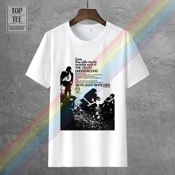 Kvalitné Tričká Nový Štýl Autentické The Velvet Underground Nico Biele Svetlo, Teplo Prísť Krok Ticho T-Shirt Letné Štýl Tričko