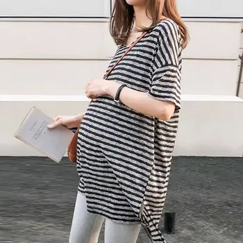 Materskej Tehotné Dieťa Nakladanie 2022 Vtipné Ženy Tričko Dievča Tričko Nové Mama Veľká Veľkosť Oblečenia modrá