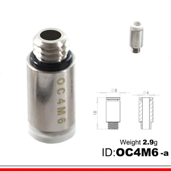 OC4M6 Bowdenových Donnector Vhodné Pre PTFE Rúry S Priemerom 4 mm Pre OMG V2S VYTLÁČACIE OMG H2 HOTEND