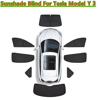 Pre Tesla Model 3 Y ochrany Osobných údajov slnečník Custom-Fit Auto Bočné Okná čelné Sklo Slnečník Nevidiacich a Tieňovanie pre Kempovanie Turistika Spanie