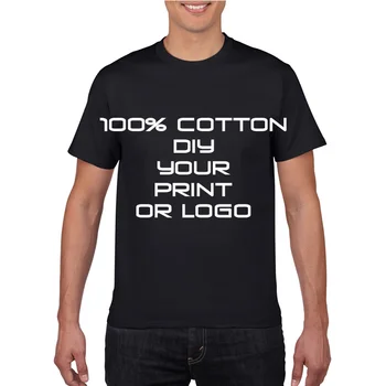 Veľkoobchod Drop-Loď, T Košele Mužov 100% Bavlna, Krátky Rukáv Pevné Muž Žena Tshirts Tees O-Neck Tee tričko Môžeme Vytlačiť LOGO